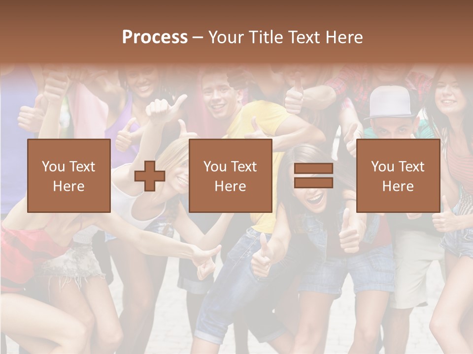 Friend Tree Group PowerPoint Template
