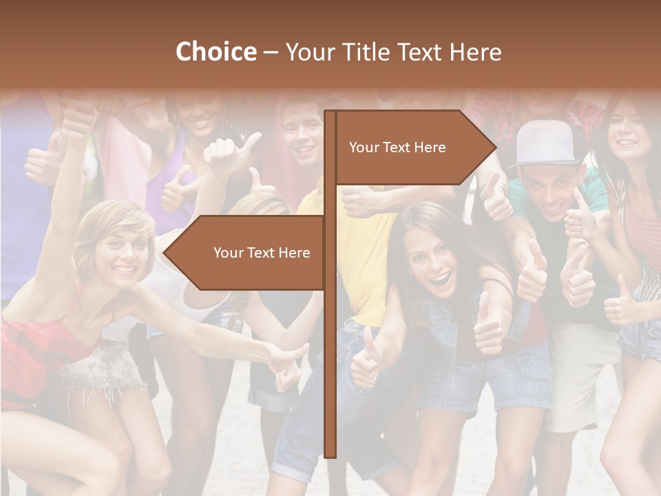Friend Tree Group PowerPoint Template