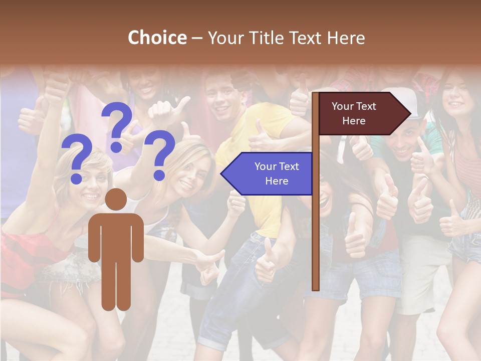 Friend Tree Group PowerPoint Template