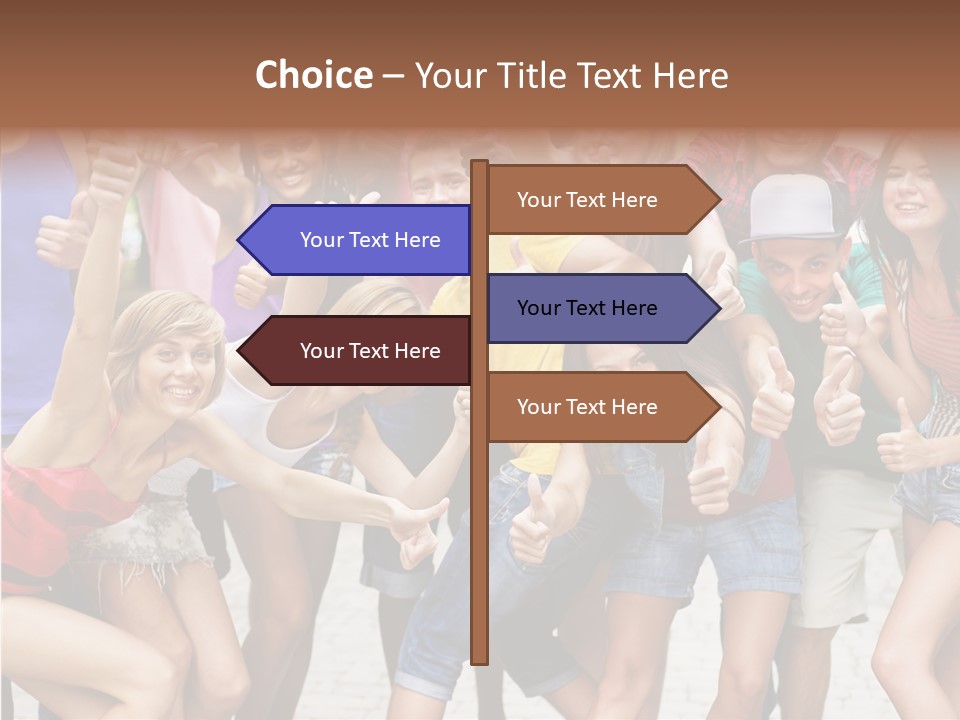 Friend Tree Group PowerPoint Template