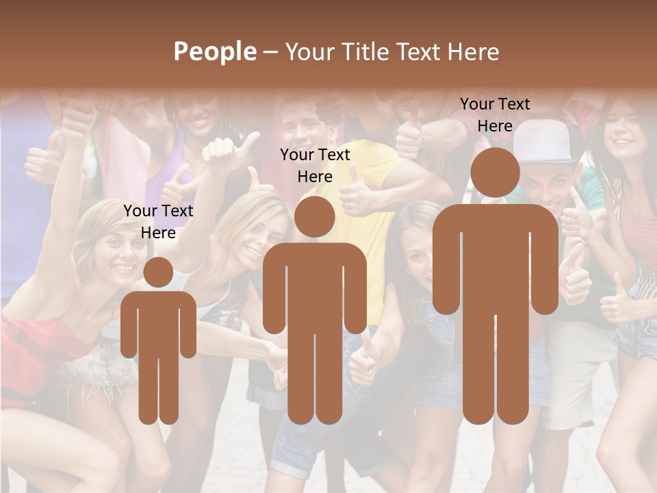 Friend Tree Group PowerPoint Template