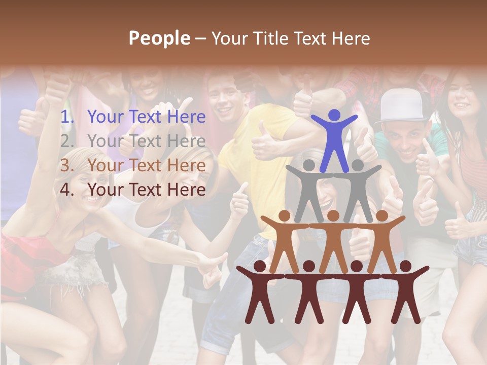 Friend Tree Group PowerPoint Template