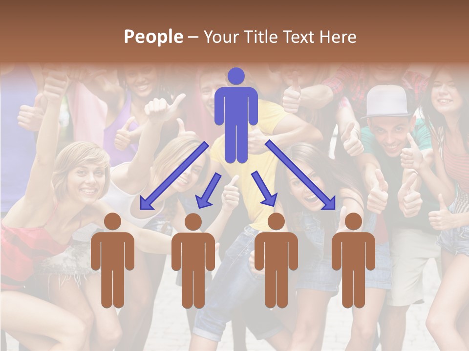 Friend Tree Group PowerPoint Template
