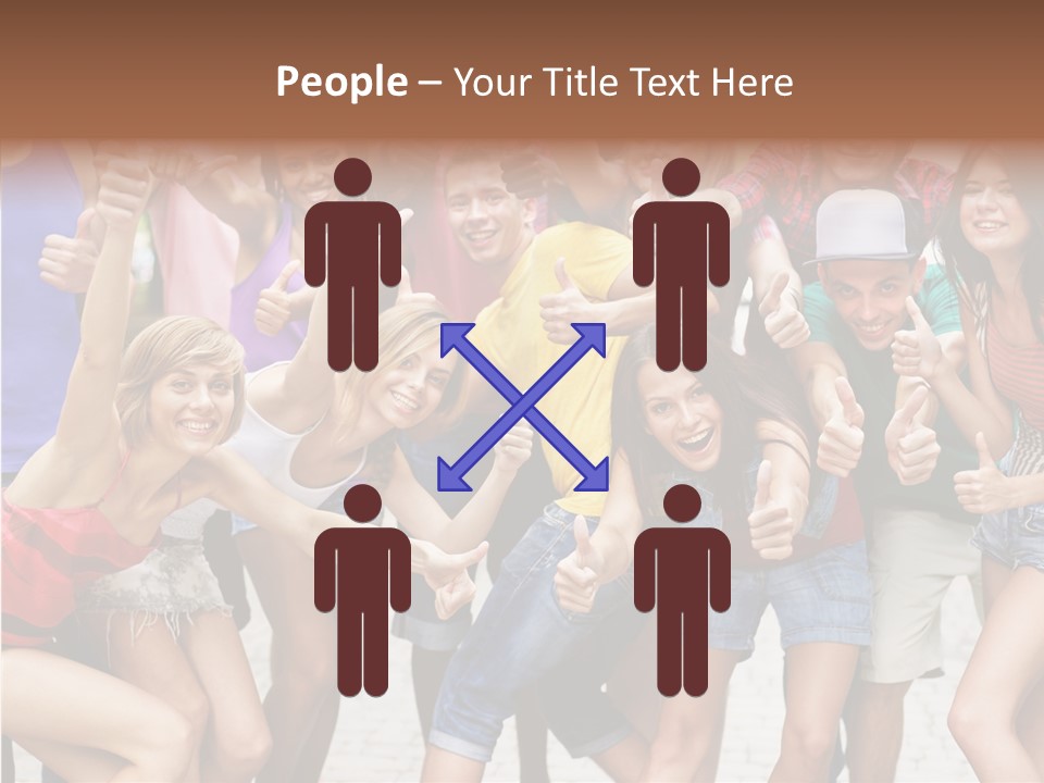 Friend Tree Group PowerPoint Template