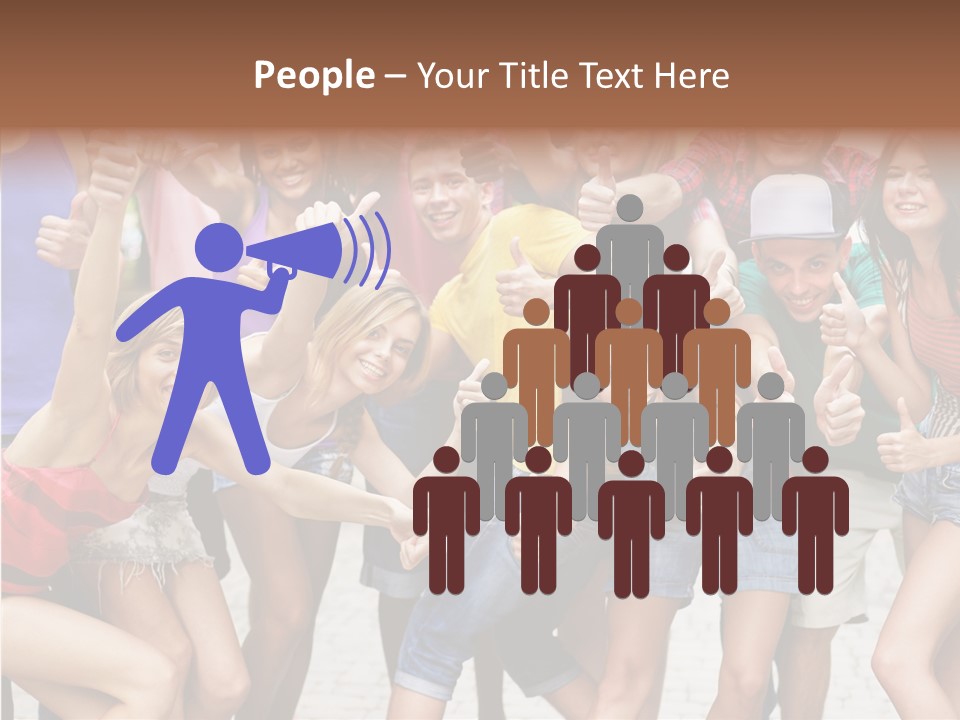 Friend Tree Group PowerPoint Template