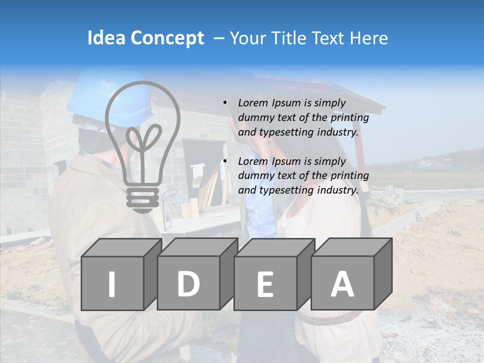 Housing House Entrepreneur PowerPoint Template