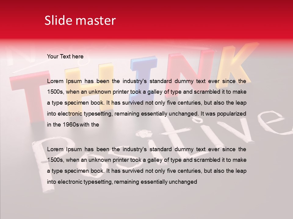 Pensive Style Think PowerPoint Template