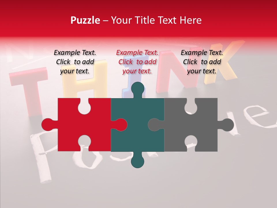 Pensive Style Think PowerPoint Template