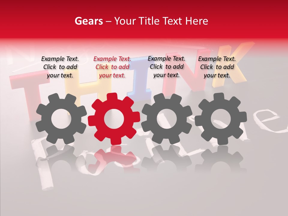 Pensive Style Think PowerPoint Template