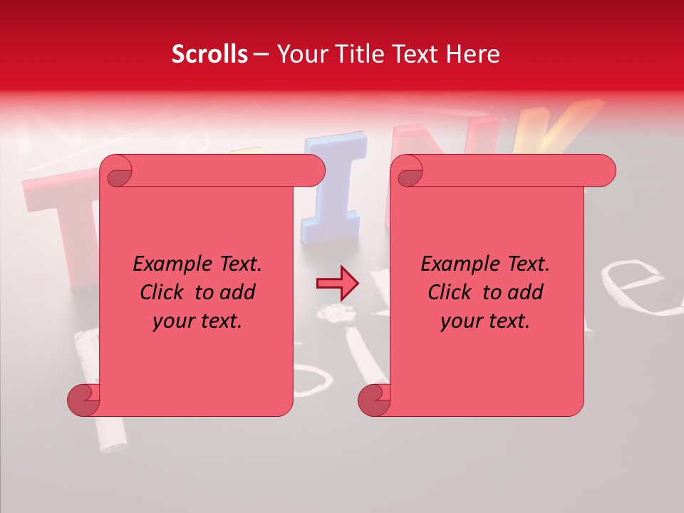 Pensive Style Think PowerPoint Template