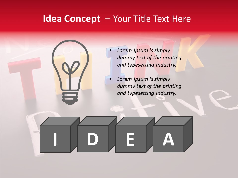 Pensive Style Think PowerPoint Template