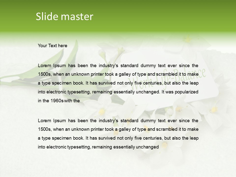 Relaxation Overlay Spa PowerPoint Template