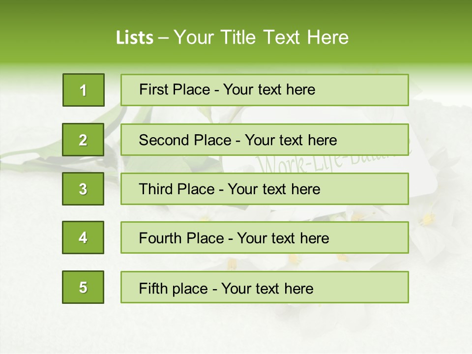 Relaxation Overlay Spa PowerPoint Template