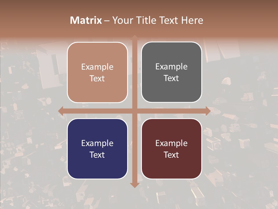 Town Planning Render Urban Development PowerPoint Template