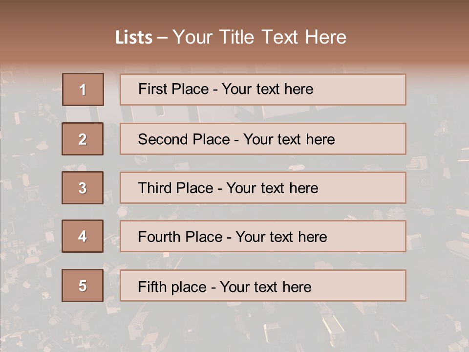 Town Planning Render Urban Development PowerPoint Template