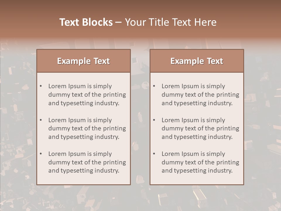 Town Planning Render Urban Development PowerPoint Template