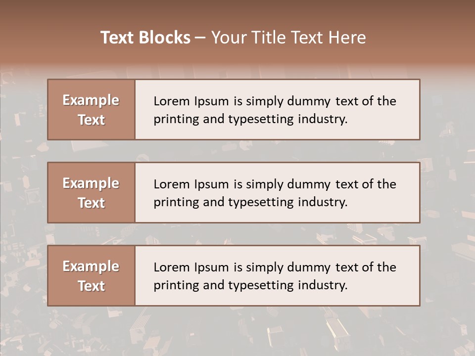 Town Planning Render Urban Development PowerPoint Template