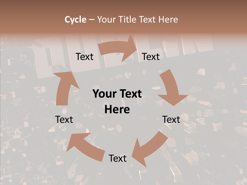 Town Planning Render Urban Development PowerPoint Template