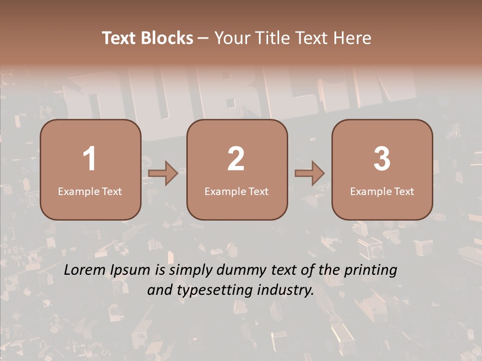 Town Planning Render Urban Development PowerPoint Template