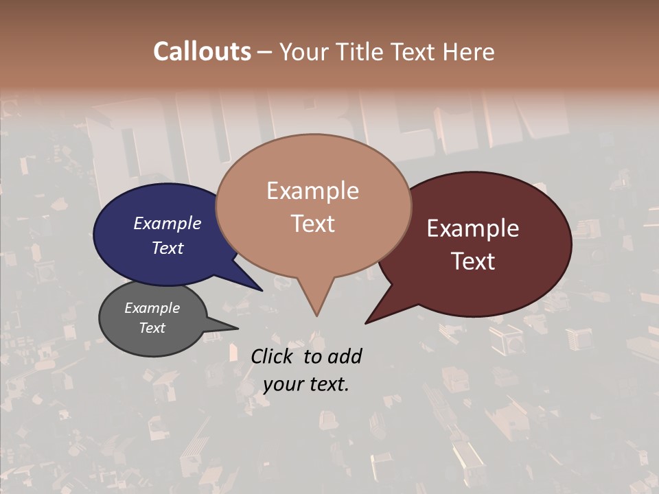 Town Planning Render Urban Development PowerPoint Template