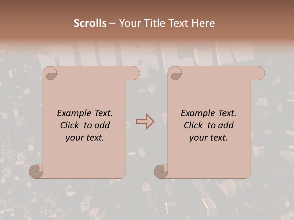 Town Planning Render Urban Development PowerPoint Template