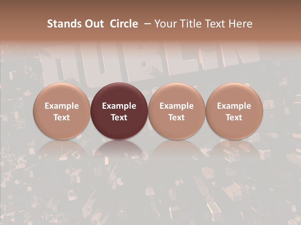 Town Planning Render Urban Development PowerPoint Template