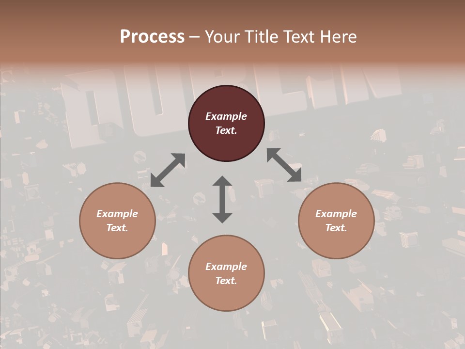 Town Planning Render Urban Development PowerPoint Template
