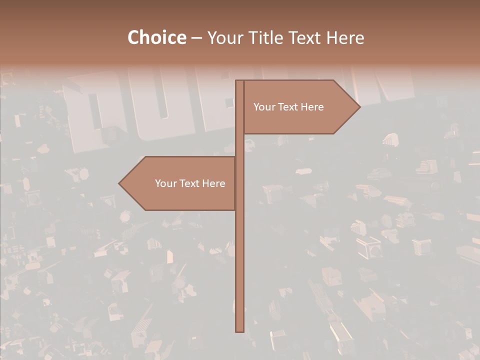 Town Planning Render Urban Development PowerPoint Template