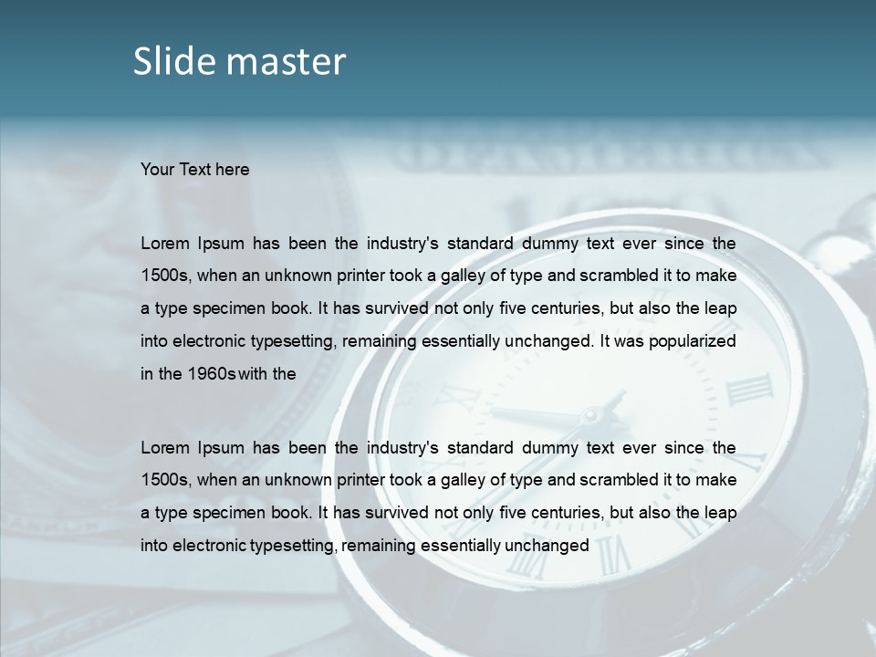 Watch Note Background PowerPoint Template