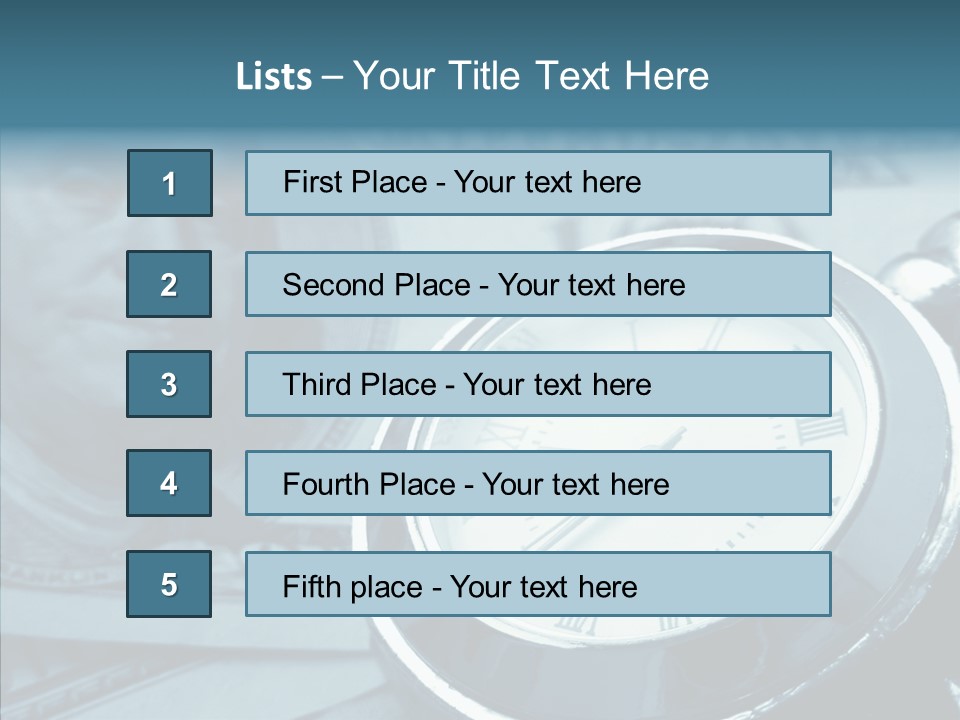 Watch Note Background PowerPoint Template