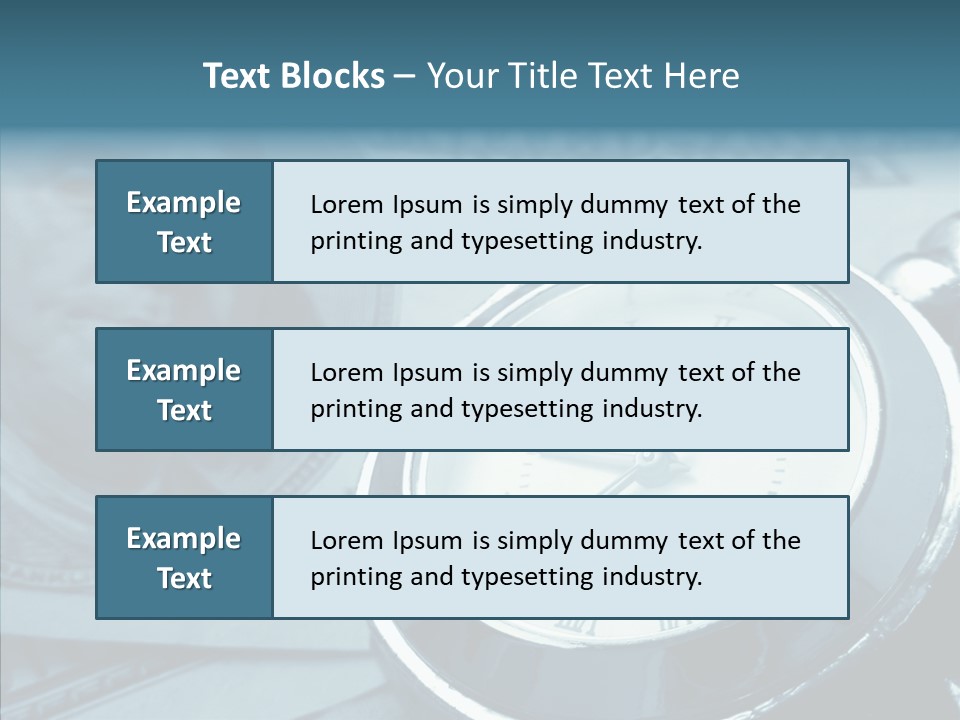 Watch Note Background PowerPoint Template