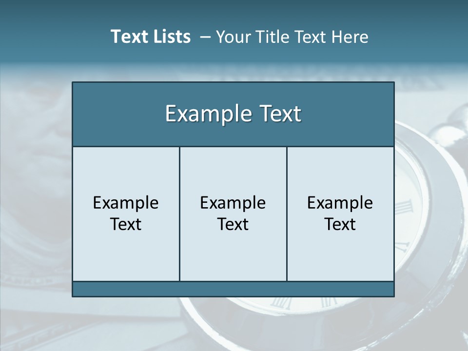 Watch Note Background PowerPoint Template