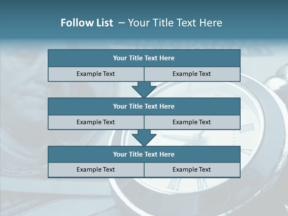 Watch Note Background PowerPoint Template