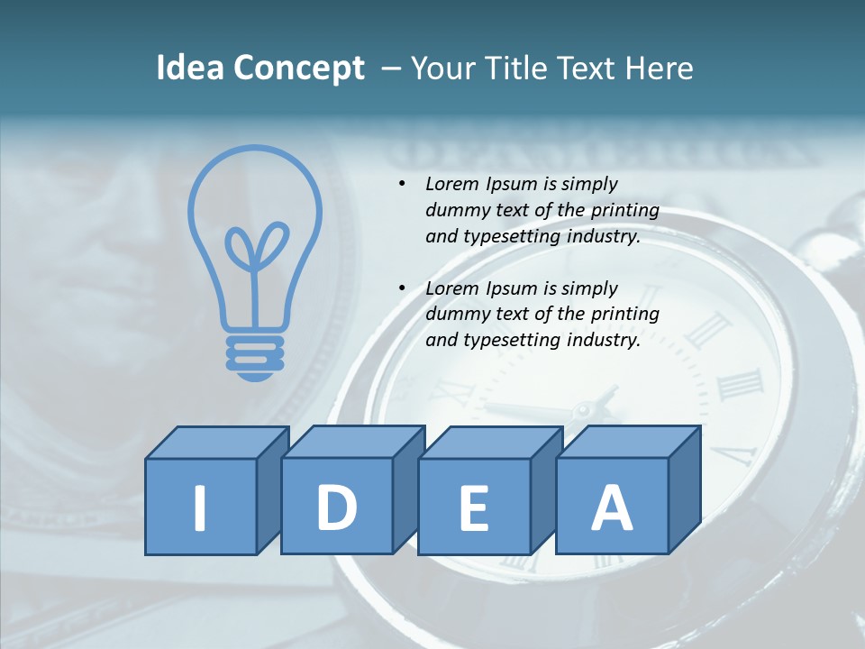 Watch Note Background PowerPoint Template