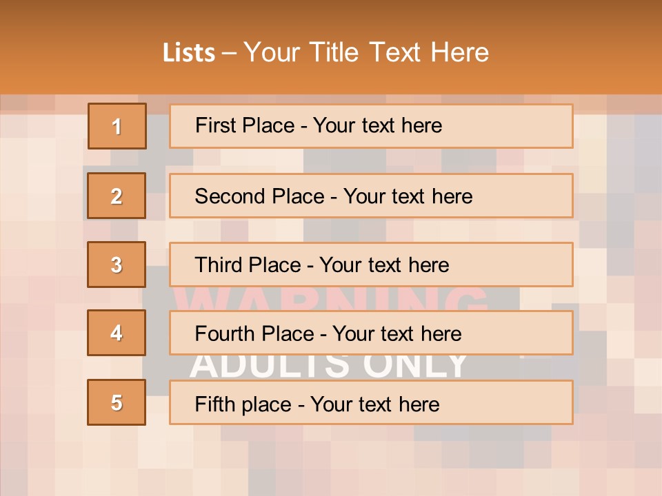 Xxx Lust Ery PowerPoint Template