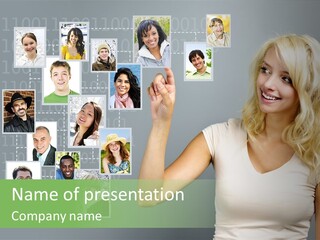 Looking Relationship Pictures PowerPoint Template