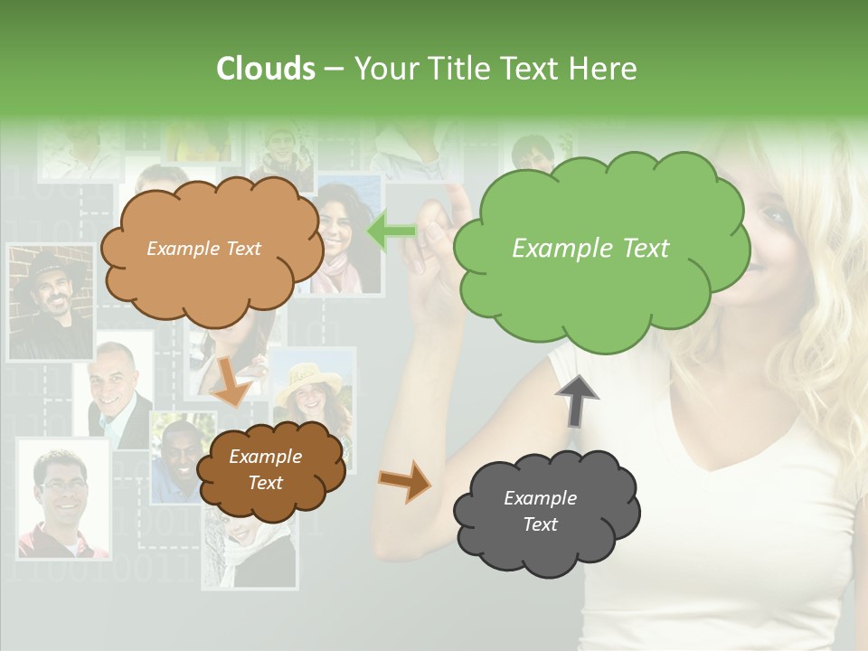 Looking Relationship Pictures PowerPoint Template