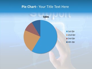 Message Post Hand PowerPoint Template