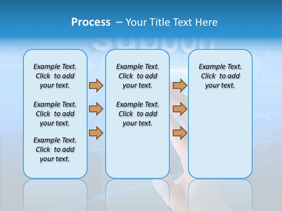 Message Post Hand PowerPoint Template