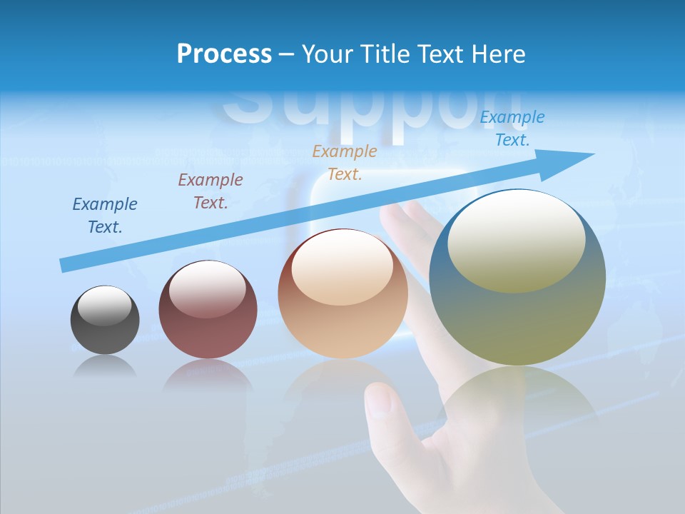 Message Post Hand PowerPoint Template