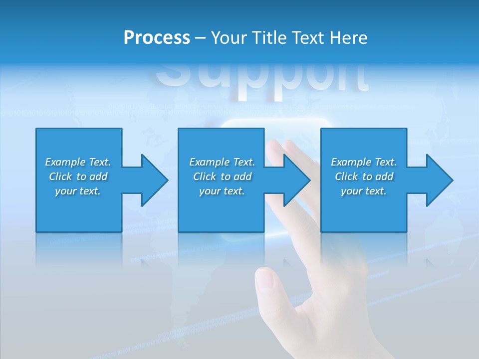 Message Post Hand PowerPoint Template