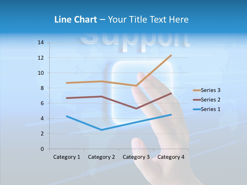 Message Post Hand PowerPoint Template