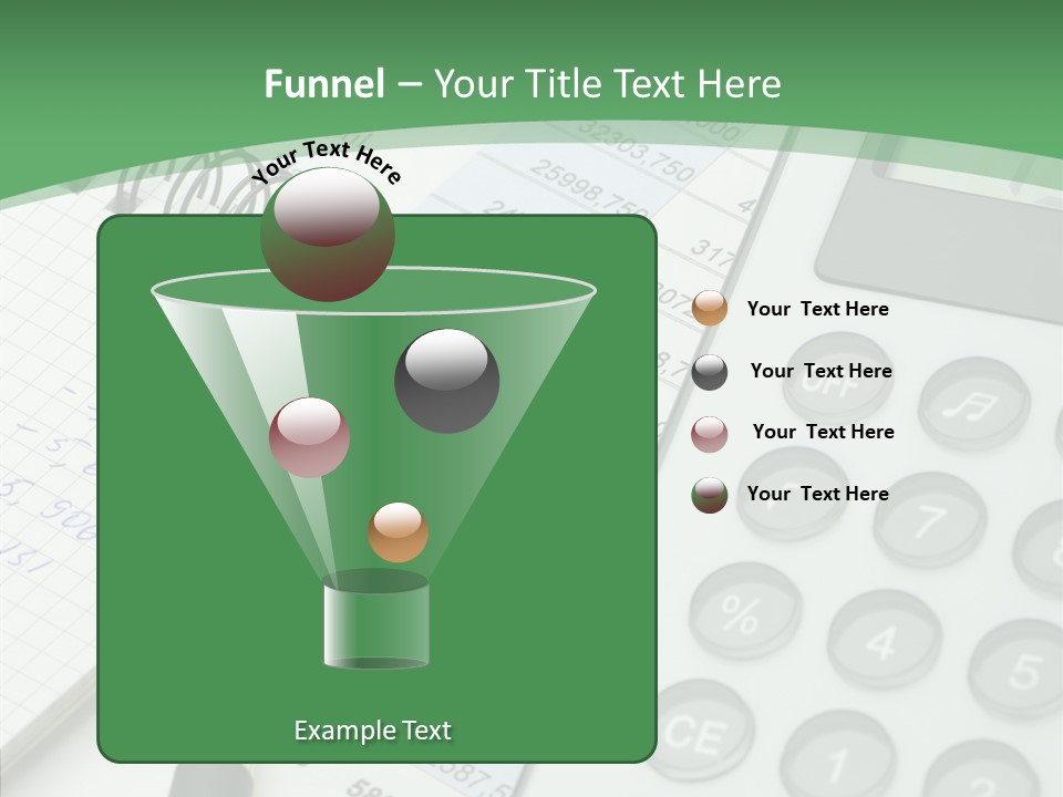 A Calculator Sitting On Top Of A Desk Next To A Pen PowerPoint Template