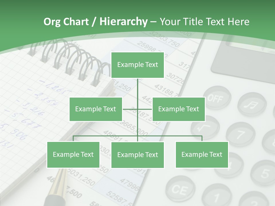 A Calculator Sitting On Top Of A Desk Next To A Pen PowerPoint Template