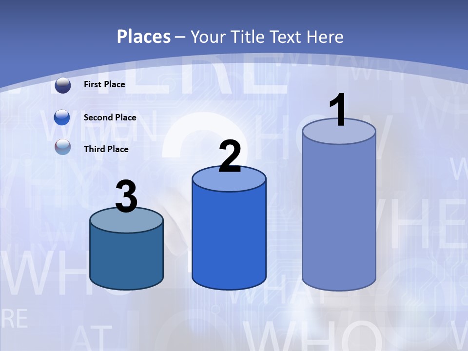 Question Mark Structure People PowerPoint Template