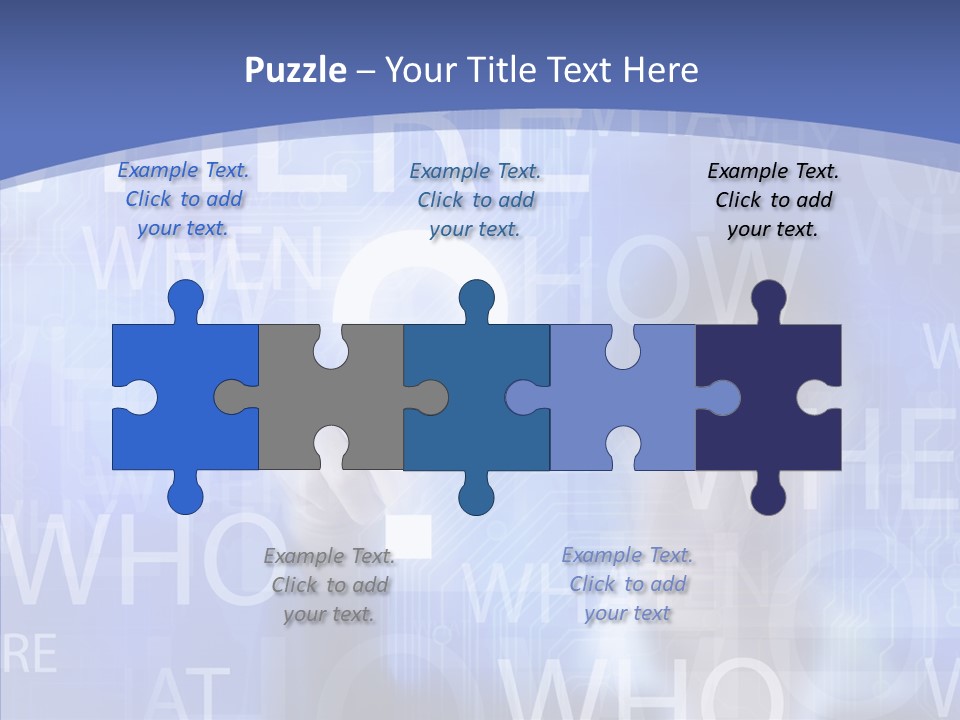 Question Mark Structure People PowerPoint Template