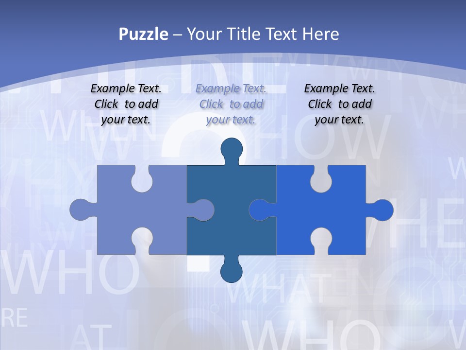 Question Mark Structure People PowerPoint Template