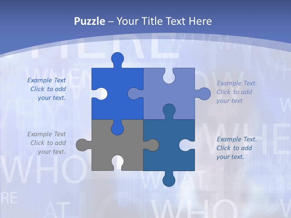 Question Mark Structure People PowerPoint Template