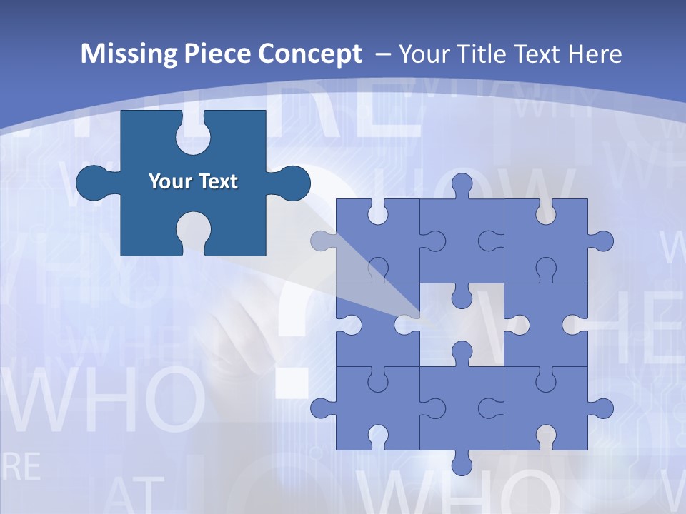 Question Mark Structure People PowerPoint Template