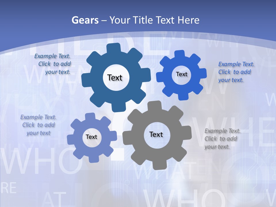 Question Mark Structure People PowerPoint Template